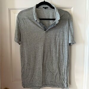 Theory cotton collared polo